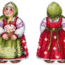 Набор для вышивания Жар-Птица Р-1354 Бабушка с куличом