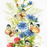 Набор для вышивания Многоцветница МКН 51-14 Цикорий и бабочки