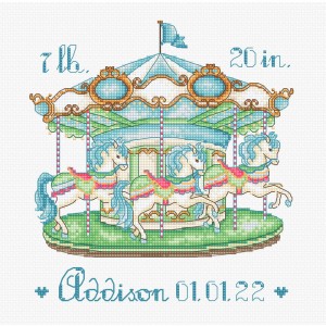 LetiStitch L8047 Baby Carousel