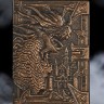 Грозный дракон блокнот медь с 3-d обложкой