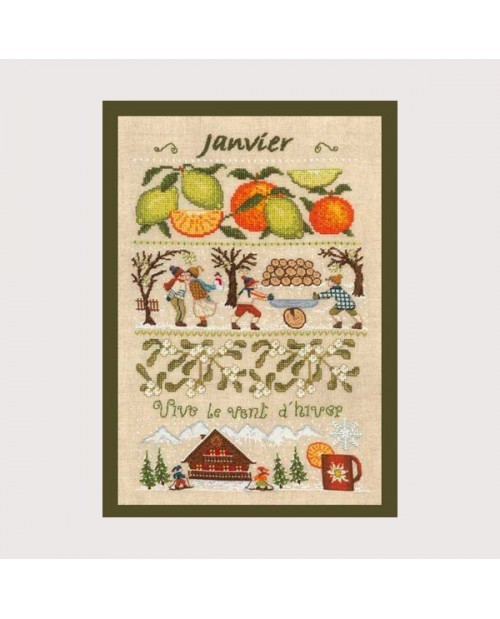 Набор для вышивания Le Bonheur des Dames 1150 Janvier (Январь)