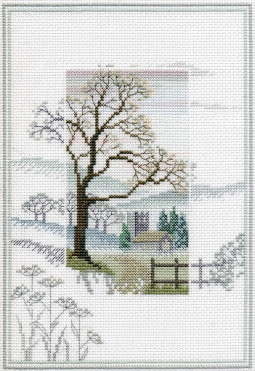 Набор для вышивания Derwentwater Designs MM1 Winter Tree (Зимнее дерево)