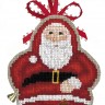 Набор для вышивания Le Bonheur des Dames 2728 Елочная игрушка "Pere Noel" (Дед Мороз)