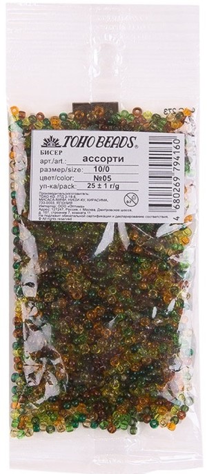 TOHO бисер Ассорти 10/0 цвет 05