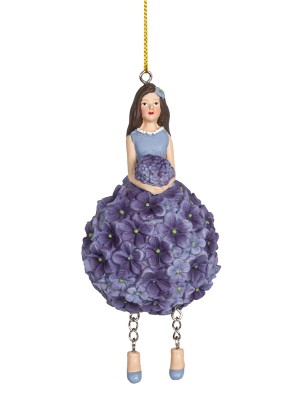 Fiebiger Floristik 850019-600 Фигурка декоративная, Blumenmadchen "Гортензия"