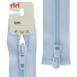 Riri 2519755/55/2637 Молния спираль, разъемная, 2 замка, 6 мм, 55 см, светло-голубой