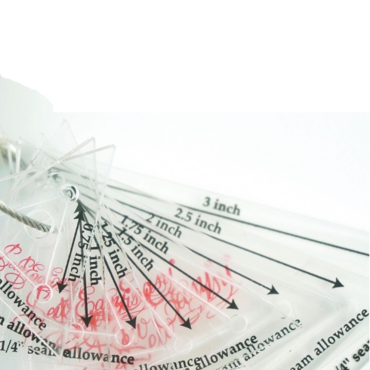 Hemline NL4161 Набор лекал для заготовок-треугольников 60*, 8 размеров