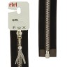 Riri 3551805/50/2226 Молния металлическая, разъемная, на бархатной тесьме, 6 мм, 50 см, коричневый