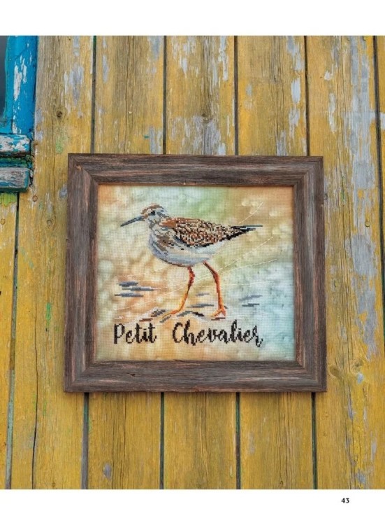 Французская вышивка крестом. Все оттенки океана Изабель Вотье (розовая)