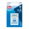 Prym 154391 Иглы для швейных машин с плоской колбой 130/705 H, универсальные № 70-90