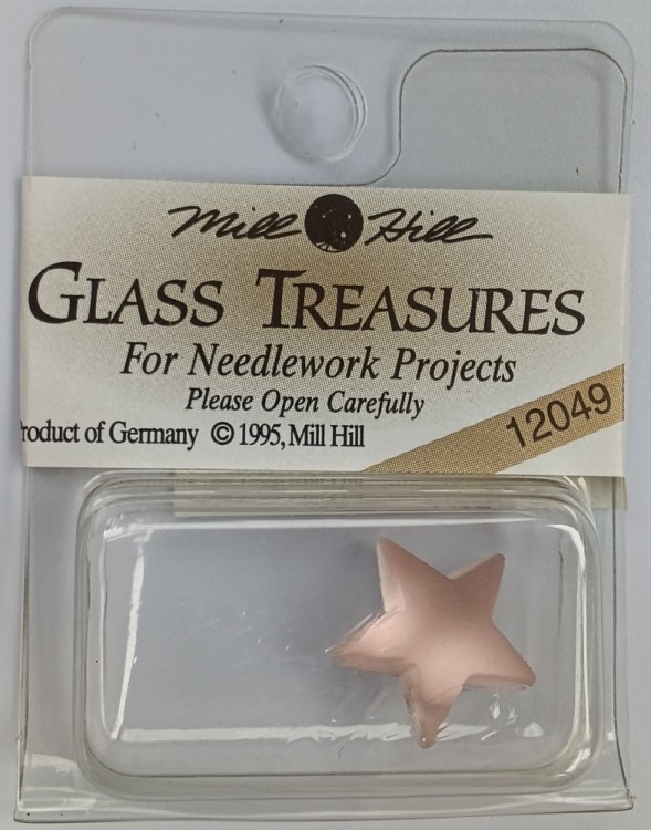 Mill Hill 12049 Декоративная подвеска "Large Domed Star Matte Rosaline"