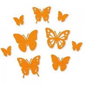 Efco 3446116 Набор самоклеящихся декоративных элементов "Бабочки" из фетра