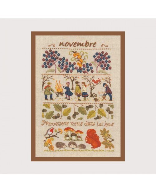 Набор для вышивания Le Bonheur des Dames 1148 Novembre (Ноябрь)