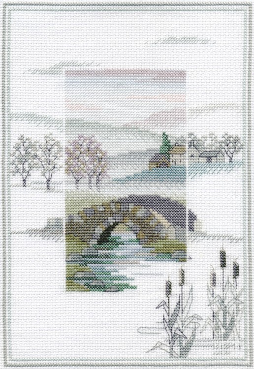 Набор для вышивания Derwentwater Designs MM2 Winter Bridge