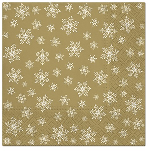 PAW Decor Collection SDL195009 Салфетка трехслойная для декупажа "Звезды повсюду (золото)"