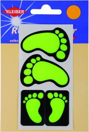 Kleiber 611-43 Набор аппликаций самоклеящиеся светоотражающие "Ножки"