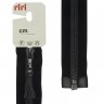 Riri 3556798/50/2110 Молния металлическая, разъемная, на бархатной тесьме, 6 мм, 50 см, черный