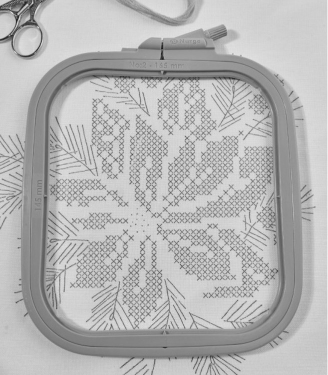 Nurge 170-12 Пяльцы пластиковые квадратные с винтом