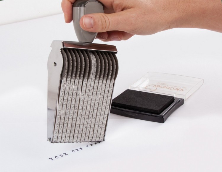 Rayher 29019000 Штамп самонаборный для печати латинских букв и символов