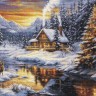 Набор для вышивания Luca-S G721 Зимний вечер в горах Набор для вышивания Luca-S G721 Зимний вечер в горах