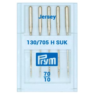 Prym 152225 Иглы для швейных машин с плоской колбой 130/705 H SUK, джерси № 70