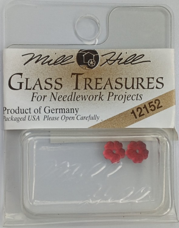Mill Hill 12152 Декоративная подвеска "Very Petite Flower Matte Fuschia"