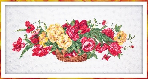 Набор для вышивания Матренин Посад 6009/СК Корзина с розами