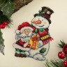 Набор для вышивания Кларт 8-507 Снеговичок и Дед Мороз