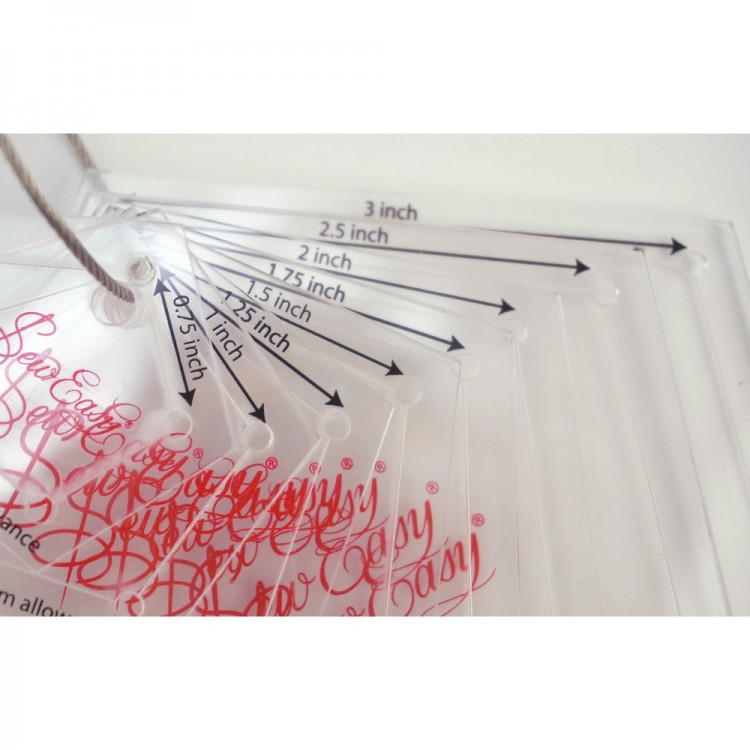 Hemline NL4163 Набор лекал для заготовок-пятигранников, 8 размеров