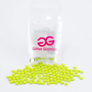 Glitter Glamour 50.0085 Термоклеевые украшения для декора "Neon Green Cabochons"