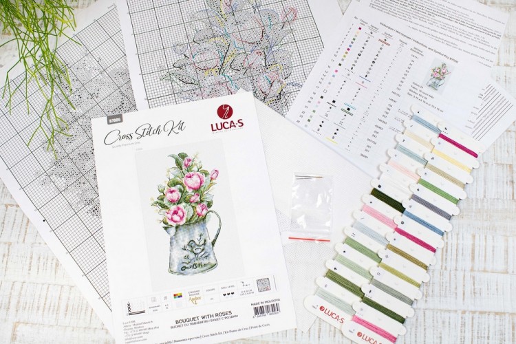 Набор для вышивания Luca-S B7006 Букет с розами