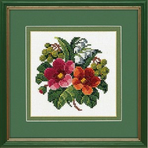 Eva Rosenstand 14-117 Rosa. Orange blomster (Роза. Оранжевые цветы)