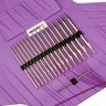 Addi 760-2/000 Набор круговых никелированных длинных спиц со сменными лесками AddiClick Lace Long Tips