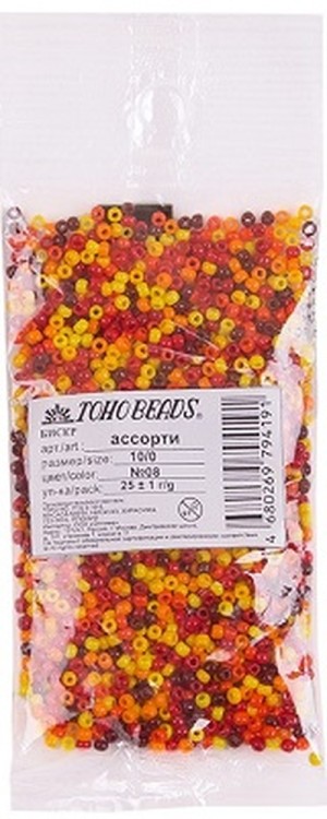 TOHO бисер Ассорти 10/0 цвет 08