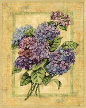 Dimensions 35022USA Elegant Hydrangeas (Элегантные гортензии)