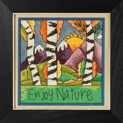 Набор для вышивания Mill Hill ST152212 Enjoy Nature - Birch Trees (Наслаждайтесь природой - Березами)