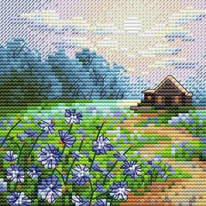 Жар-Птица М-1234 Пейзаж с цикорием