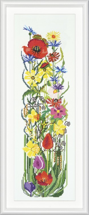 Набор для вышивания Thea Gouverneur 586 Flowers (Цветы)