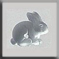 Mill Hill 12135 Декоративная подвеска "Sitting Bunny Matte Crystal"