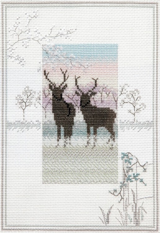 Набор для вышивания Derwentwater Designs MM5 Frosty Deer