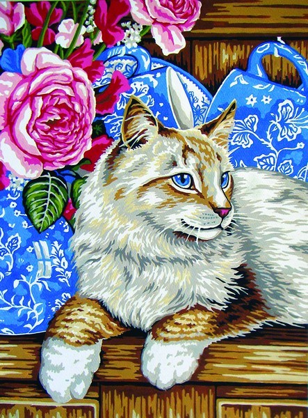 Collection D'Art 10437 Ткань с рисунком для вышивания