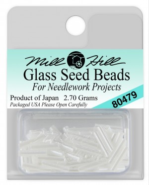 Mill Hill 80479 White - Бисер Medium Bugle Beads