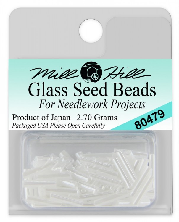 Mill Hill 80479 White - Бисер Medium Bugle Beads