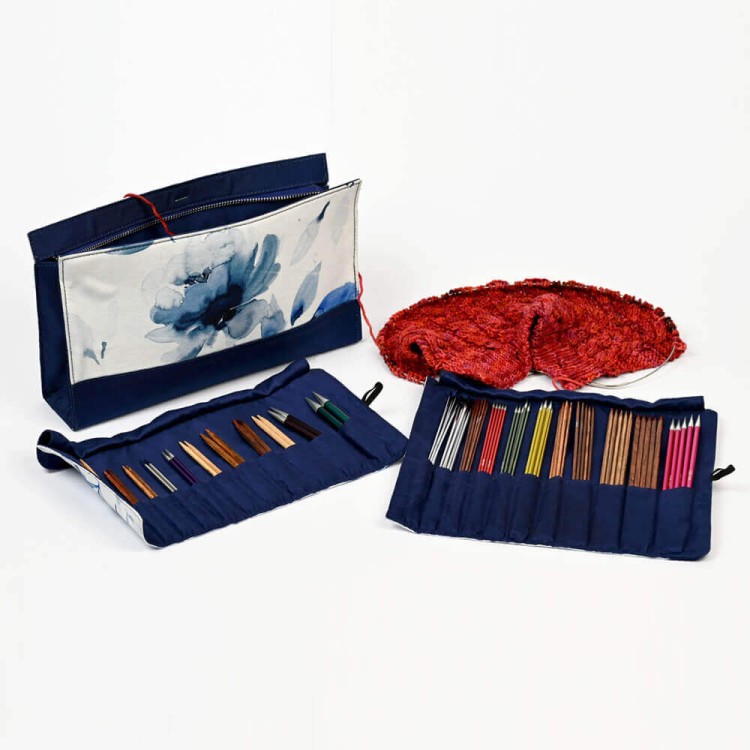 KnitPro 12853 Проектная сумка с органайзерами для спиц, коллекция "Blossom"