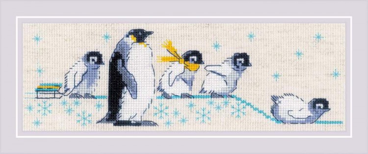 Набор для вышивания Риолис 1975 Пингвинчики