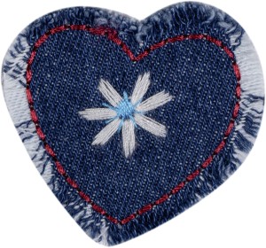 HKM 42928 Термоаппликация "Голубое сердце со звездой"