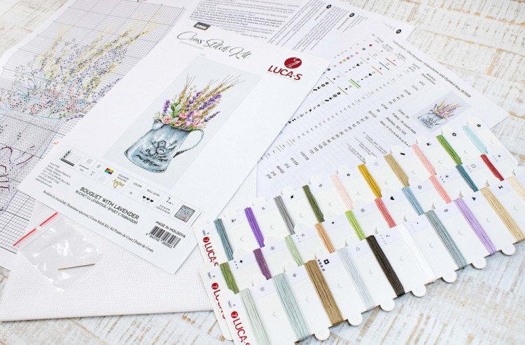 Набор для вышивания Luca-S B7008 Букет с лавандой