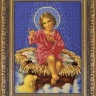 Мир багета 42БК 829-107_ПЛ Рама для иконы "Свет Вифлиемской Звезды" Радуга бисера