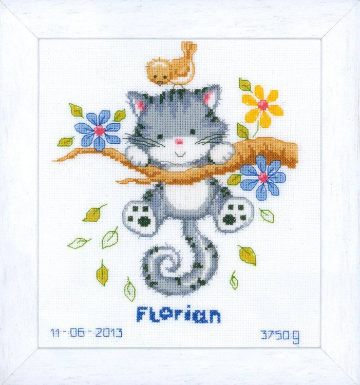 Набор для вышивания Vervaco PN-0146276 Игривый котенок