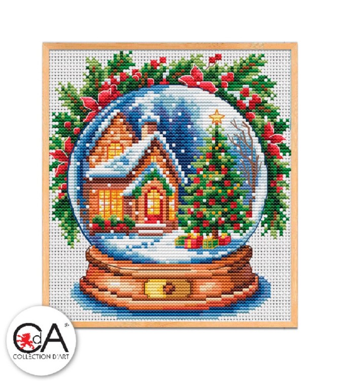 Набор для вышивания Collection D'Art BC8141 Дом, где идёт снег